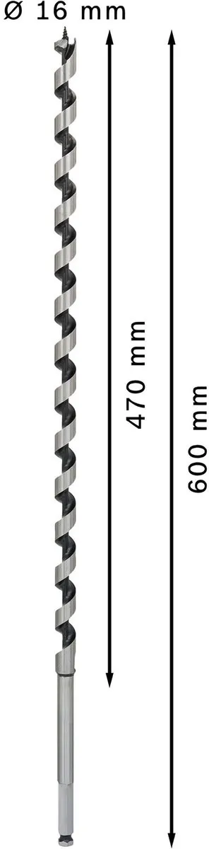 Bosch Professional Slangenboor 16x600mm Hout - 2608585719 - afbeelding 6 van 6