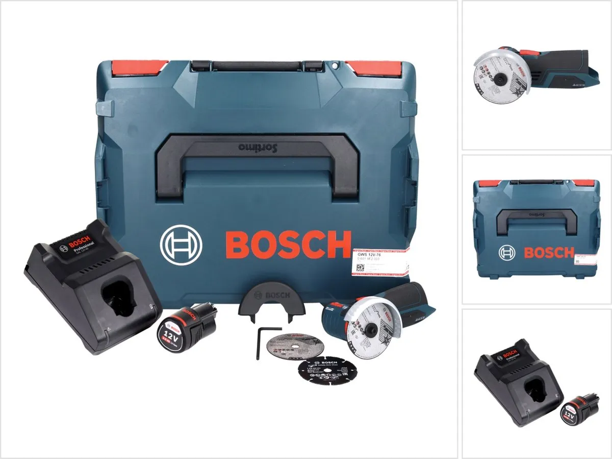 Bosch Professional GWS 12V-76 Accu Haakse Slijper 76mm