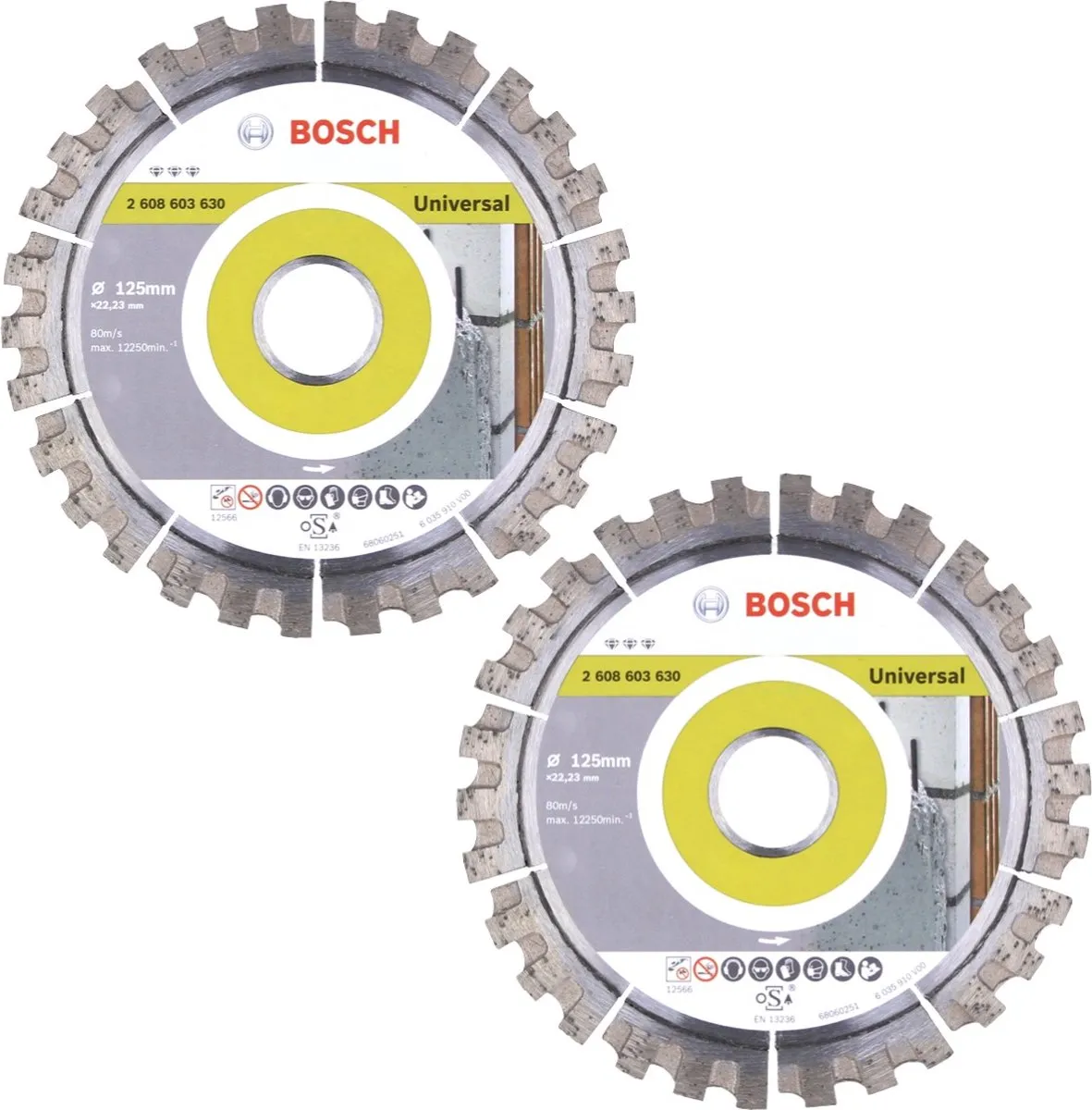 Bosch Professional Diamant Doorslijpschijfset 2x 2608603630 - 125mm