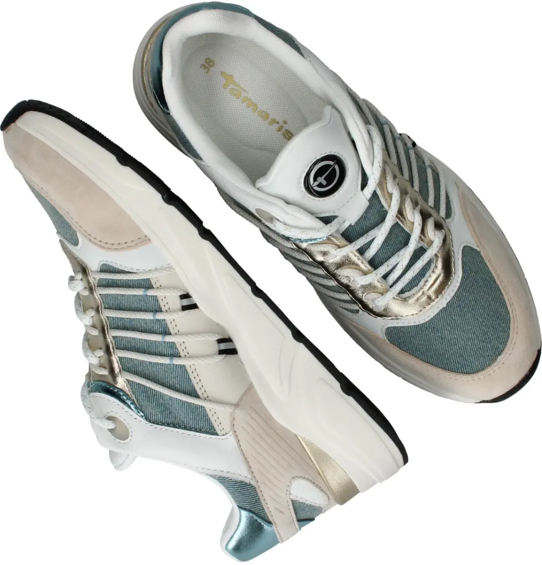 Tamaris 107314 Dames Sneakers - Blauw - afbeelding 4 van 6