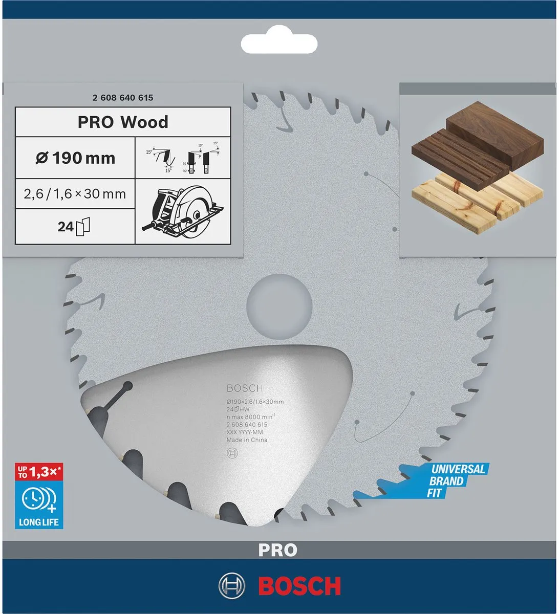 Bosch Professional Cirkelzaagblad Optiline 190mm - Hout/Metalen