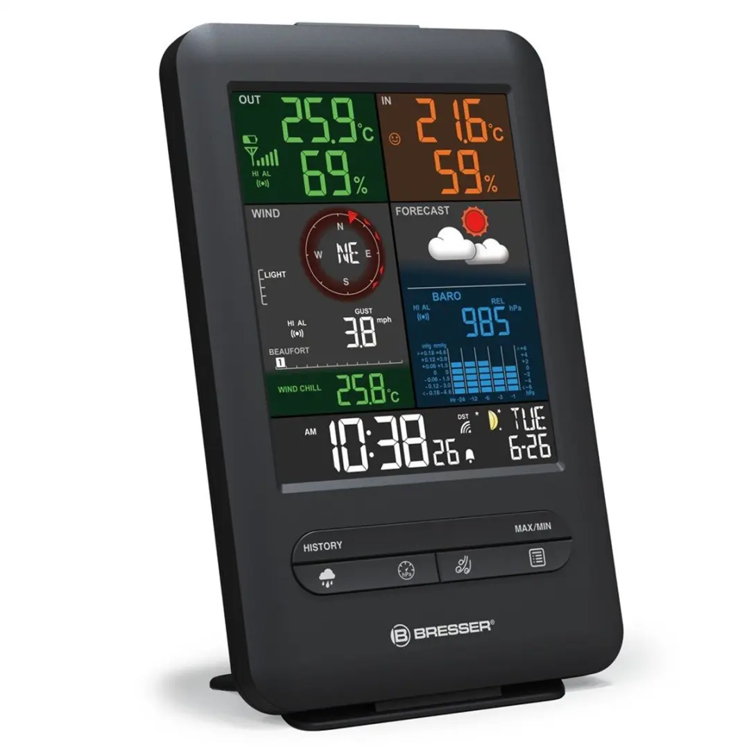Bresser Weerstation 5-in-1 - Zwart - afbeelding 5 van 6