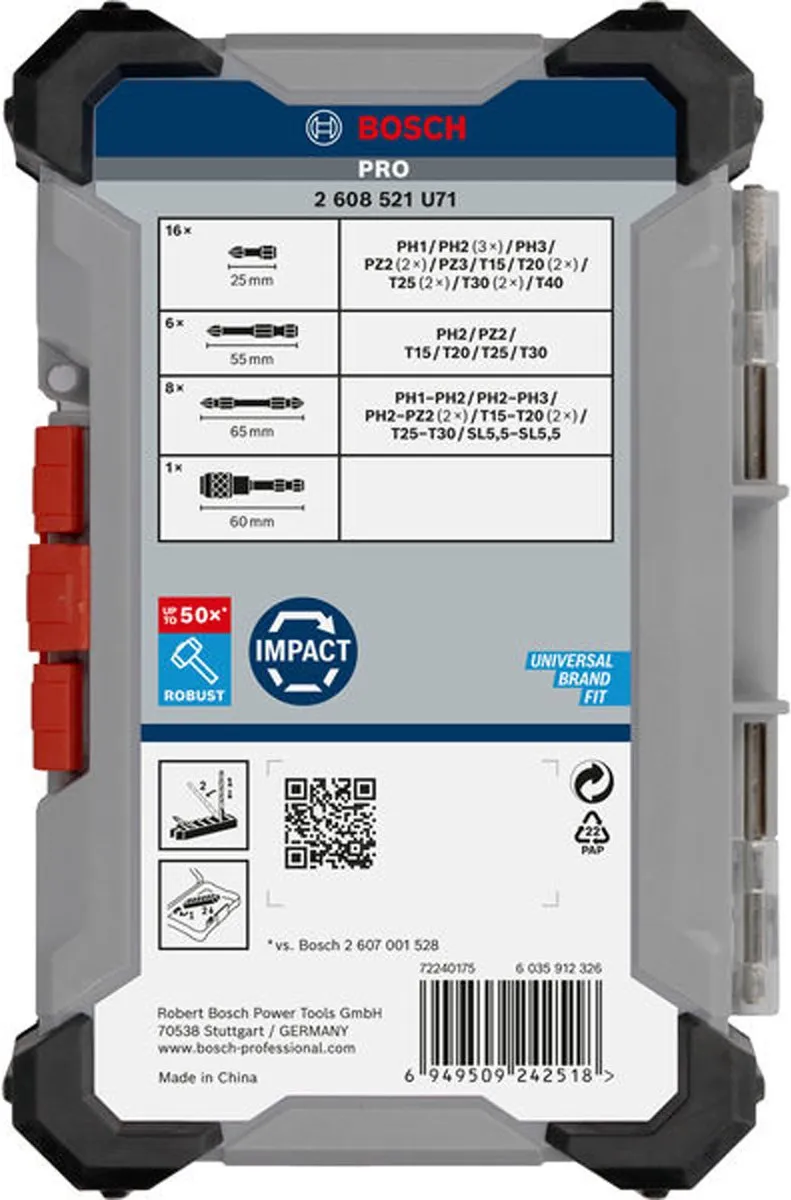 Bosch Professional 2608521U71 Schroevendraaierbitset - 31-delig