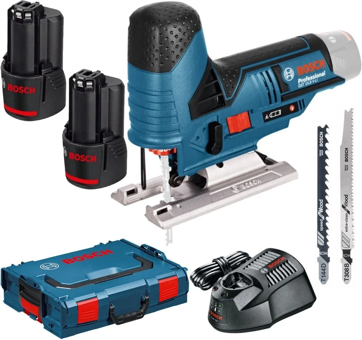 Bosch Professional GST 12V-70 Accu-schuurmachine - 2x 3.0Ah - L-Boxx