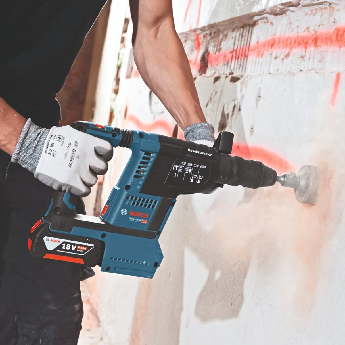 Bosch Professional GBH 18V-26 Accuboorhamer SDS-plus - Pistoolgreep - afbeelding 6 van 6