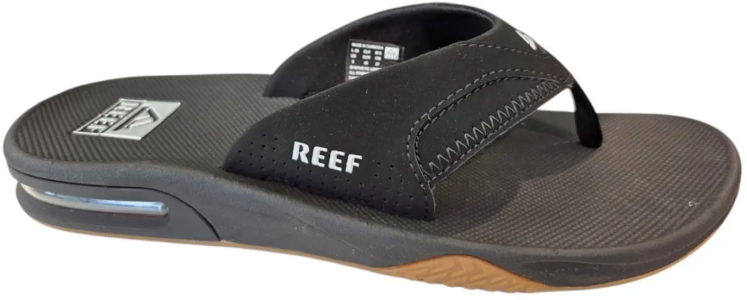 Reef Fanningblack Teenslipper - Zwart/Zilver - Maat 47 - afbeelding 2 van 6