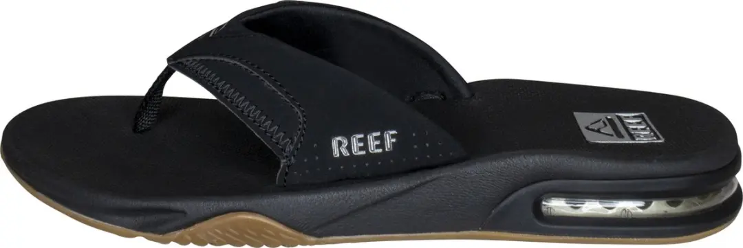 Reef Fanningblack Teenslipper - Zwart/Zilver - Maat 47 - afbeelding 6 van 6
