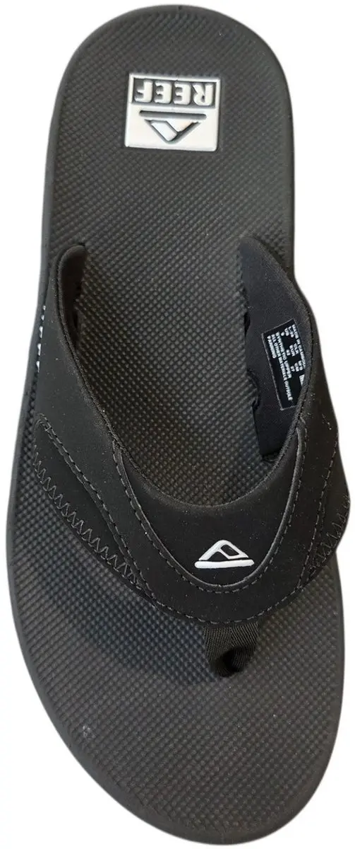 Reef Fanningblack Teenslipper - Zwart/Zilver - Maat 47 - afbeelding 3 van 6