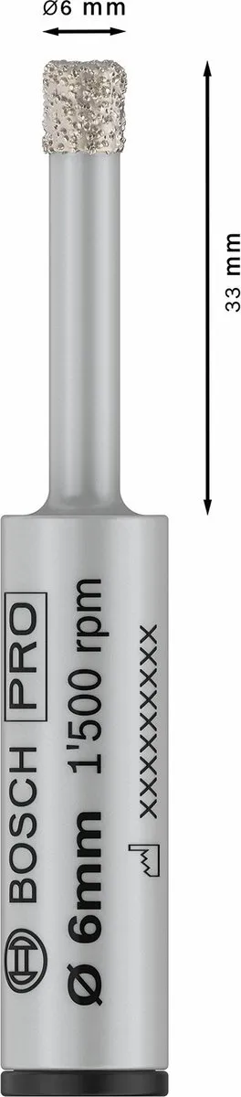 Bosch Professional PRO CERAMIC DRY Diamantboor 6x33x13mm