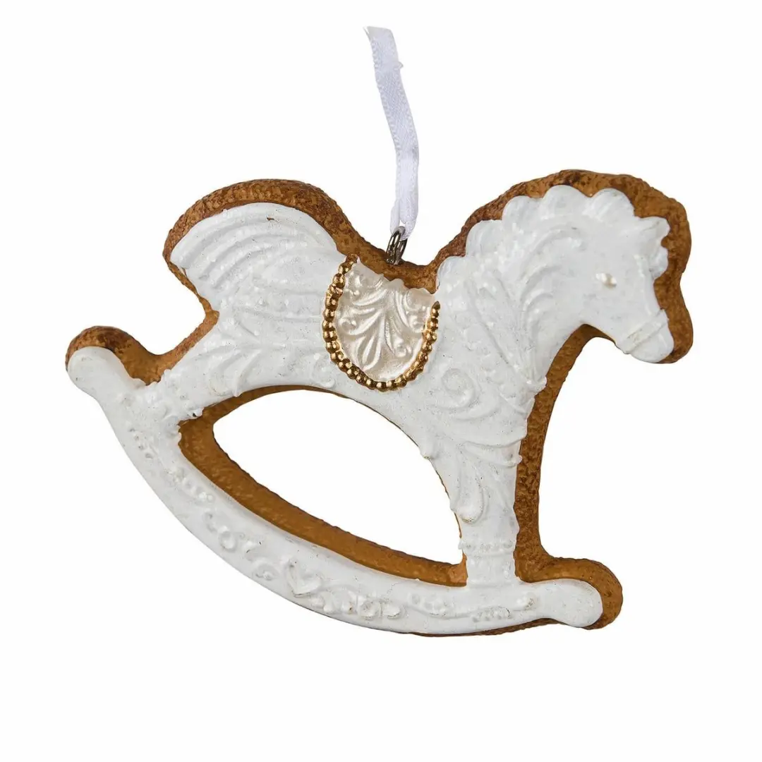Loberon Roéline Hangers Set - 6 Stuks - Wit/Bruin