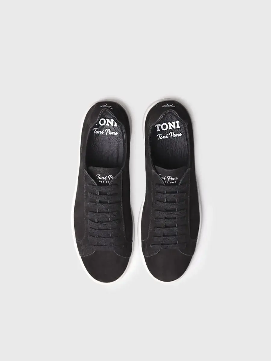 Vetersneakers voor heren van nubuck leer