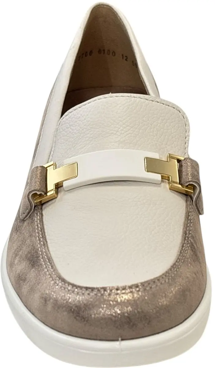 Ara Dames Ballerina's Mocassins - Off-white/Ecru/Parel 38.5