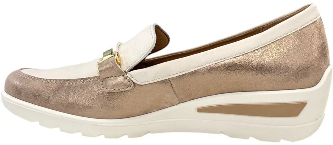 Ara Dames Ballerina's Mocassins - Off-white/Ecru/Parel 38.5