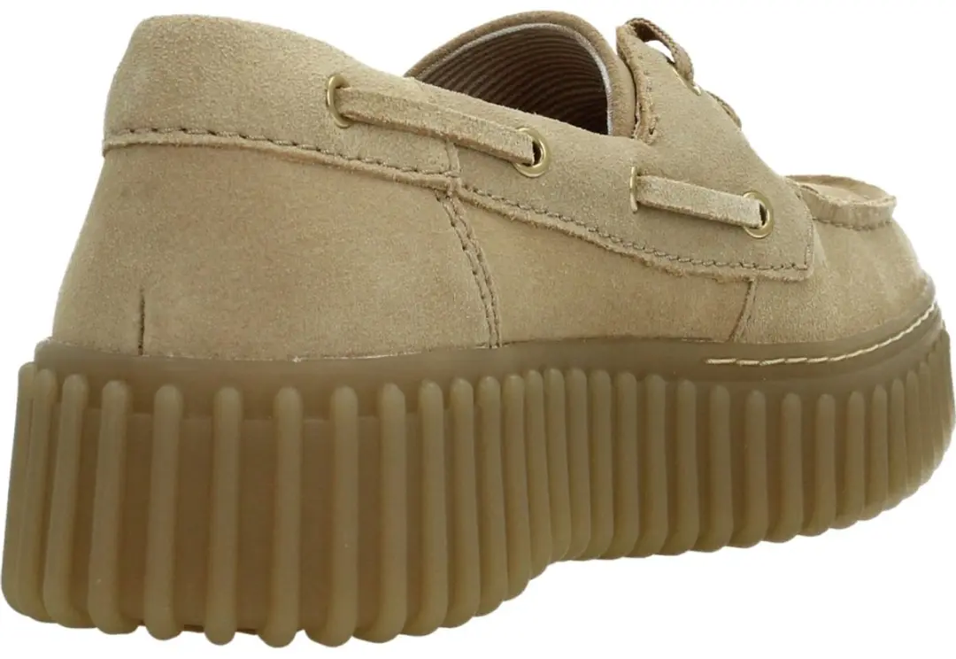 Clarks Torhill Boat Loafers - Beige - Maat 40 - afbeelding 2 van 6