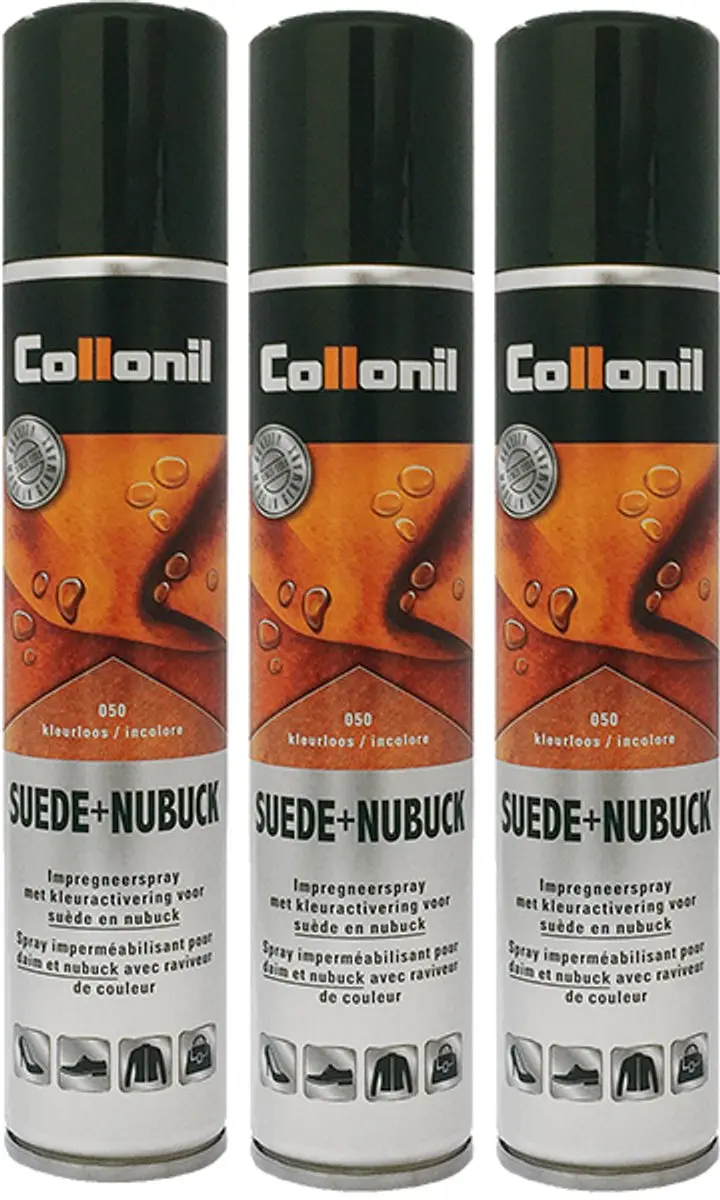 3x Suède spray & Nubuck spray
