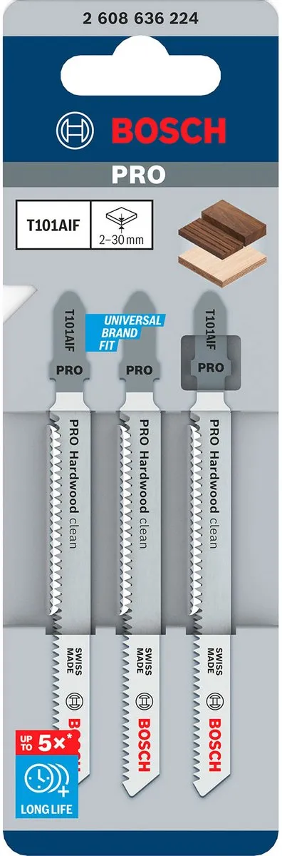Bosch Professional DECOUPEERZB T101AIF 3 Decoupeerzaagbladen - 3 Stuks