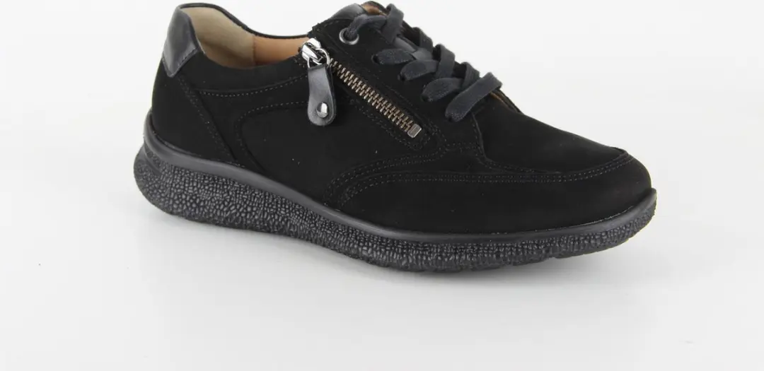 Hartjes Sneaker Zwart Suede