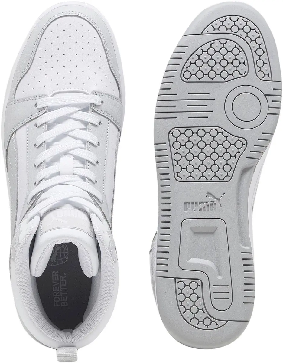 PUMA Rebound v6 Sneakers - Lichtgrijs/Wit - 37 - afbeelding 5 van 6