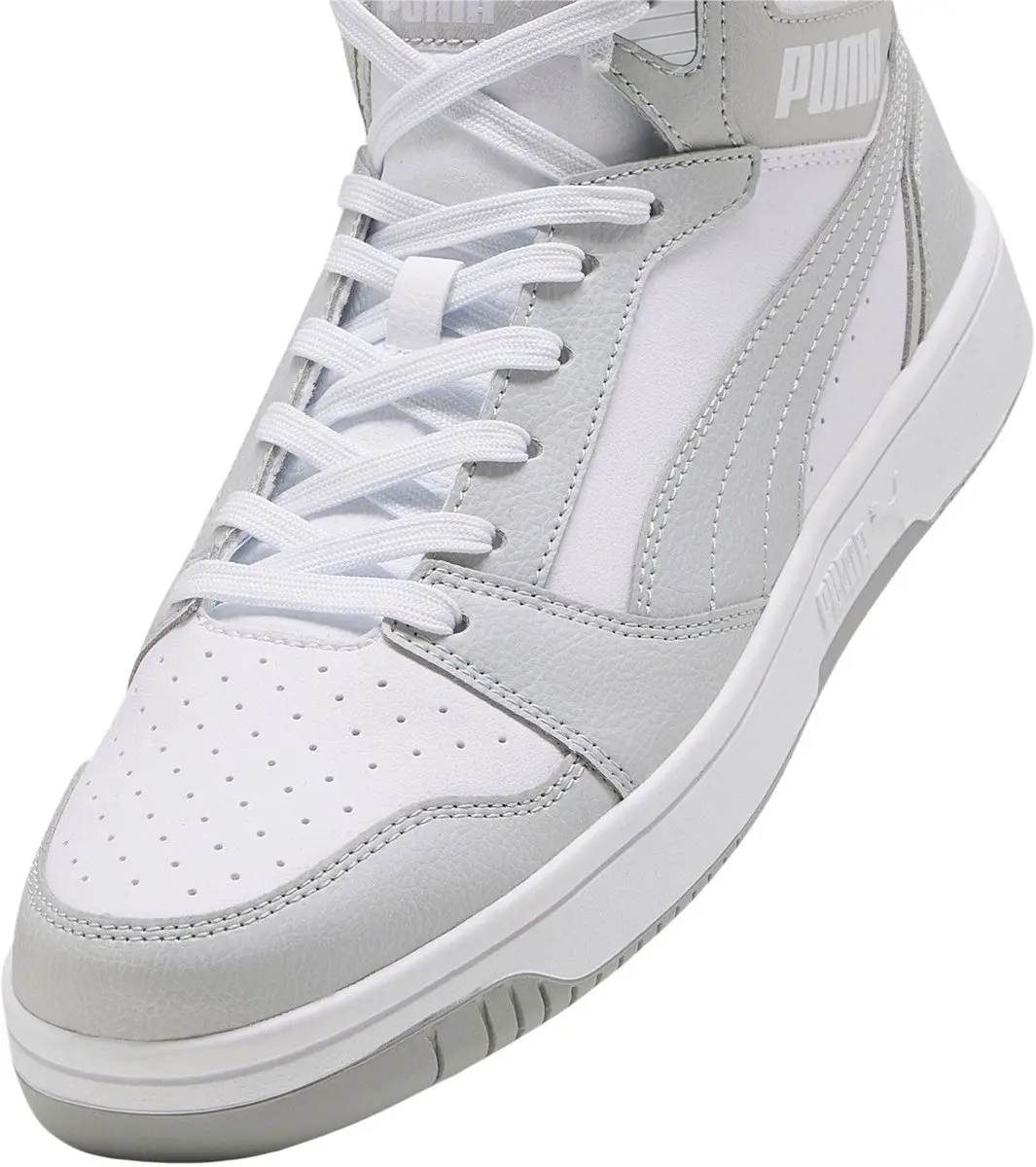 PUMA Rebound v6 Sneakers - Lichtgrijs/Wit - 37 - afbeelding 3 van 6