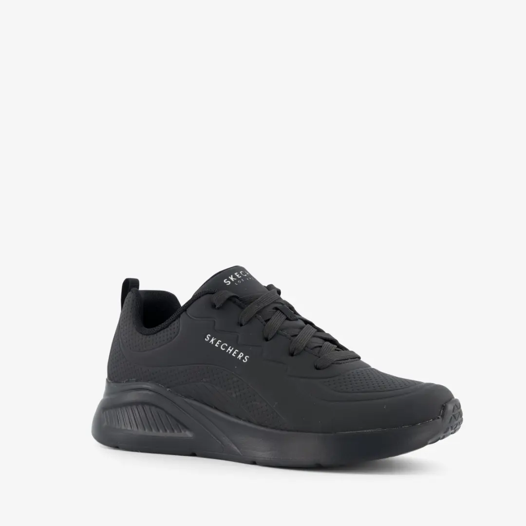 Skechers Uno Lite Lighter One dames sneakers zwart