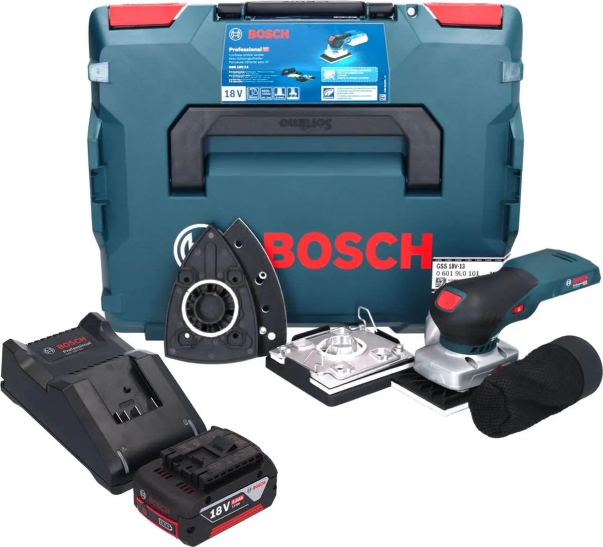 Bosch Professional GSS 18V-13 Vlakschuurmachine - 18V - 1x Accu 5.0Ah