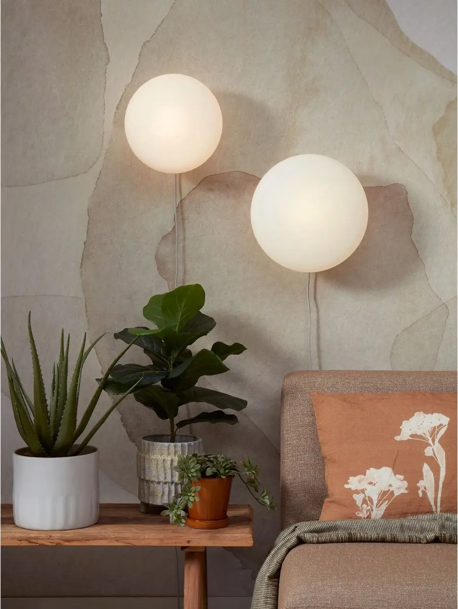 it's about RoMi Wandlamp Sapporo - Wit Ø34cm
