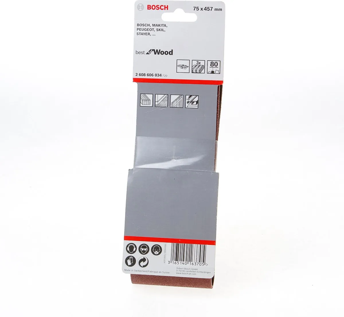Bosch Professional 3 Banden 75x457mm Best Wood+Paint
