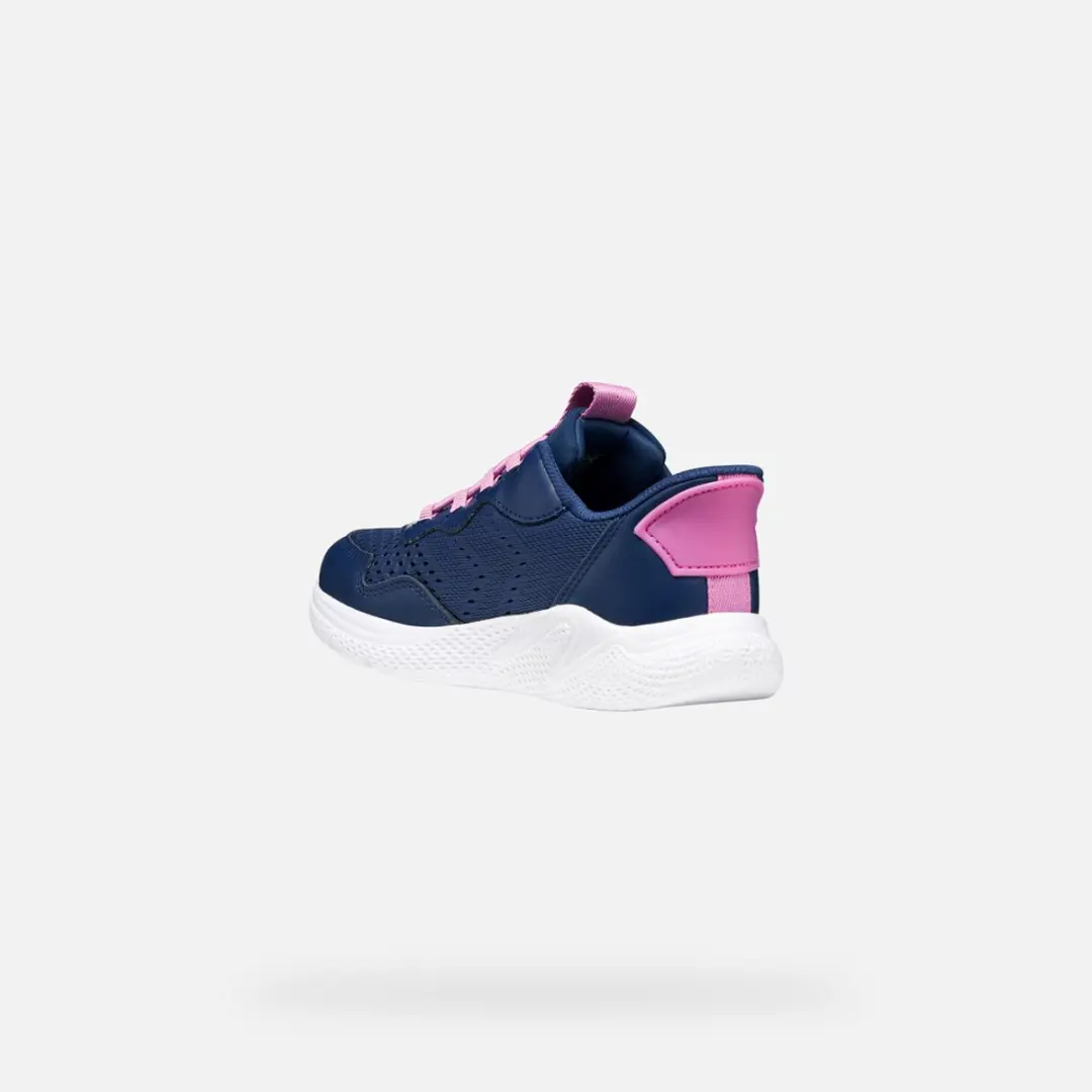 Geox Sprintye Fast In Meisjes Sneakers - Koningsblauw/Donkerroze 34 - afbeelding 6 van 6