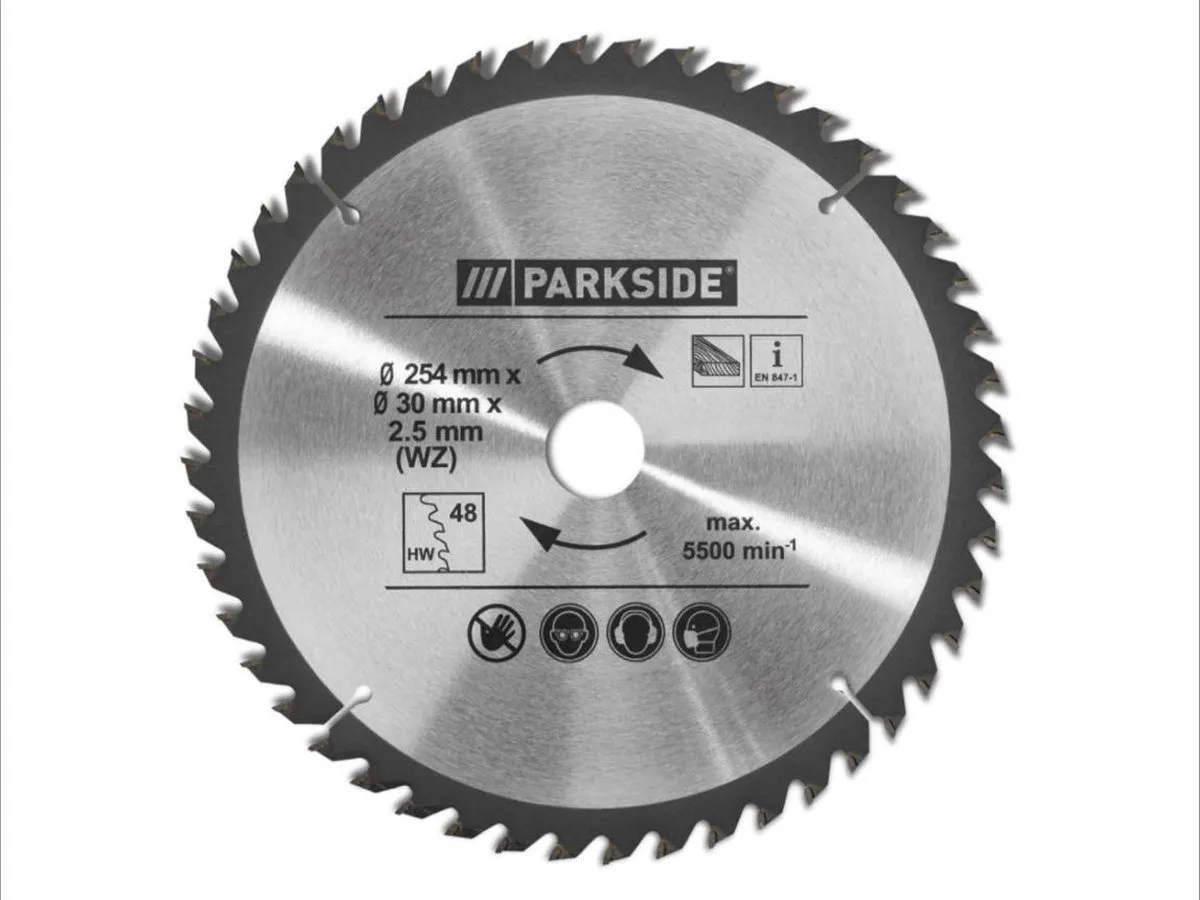 Parkside Cirkelzaagblad 254mm 96 Tanden