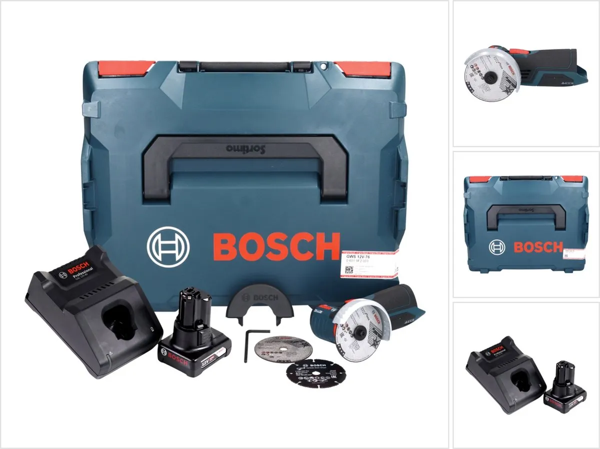 Bosch Professional GWS 12V-76 Accu Haakse Slijper 76mm