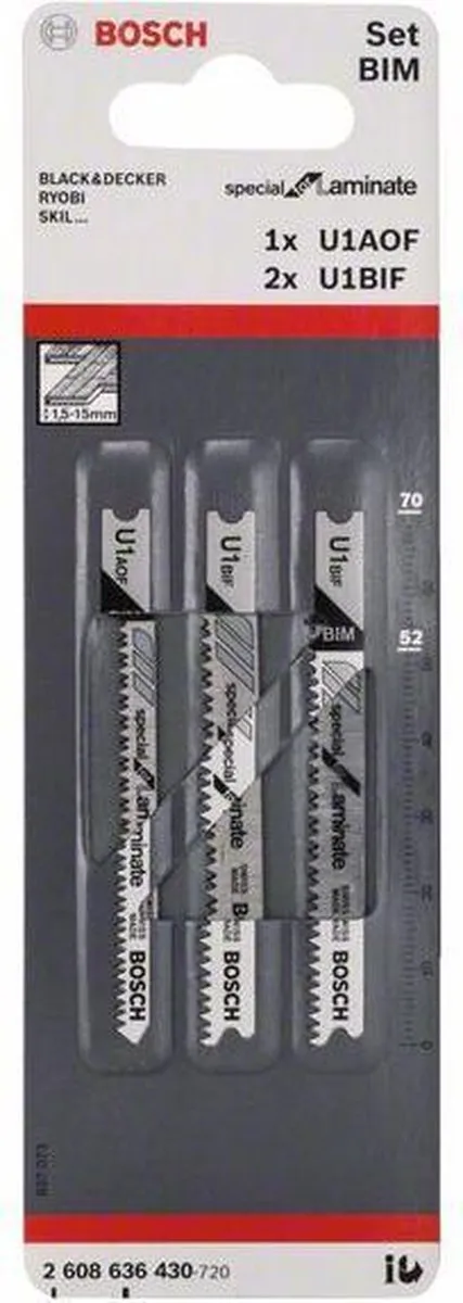Bosch Professional Decoupeerzaagset U101 - 3 Stuks