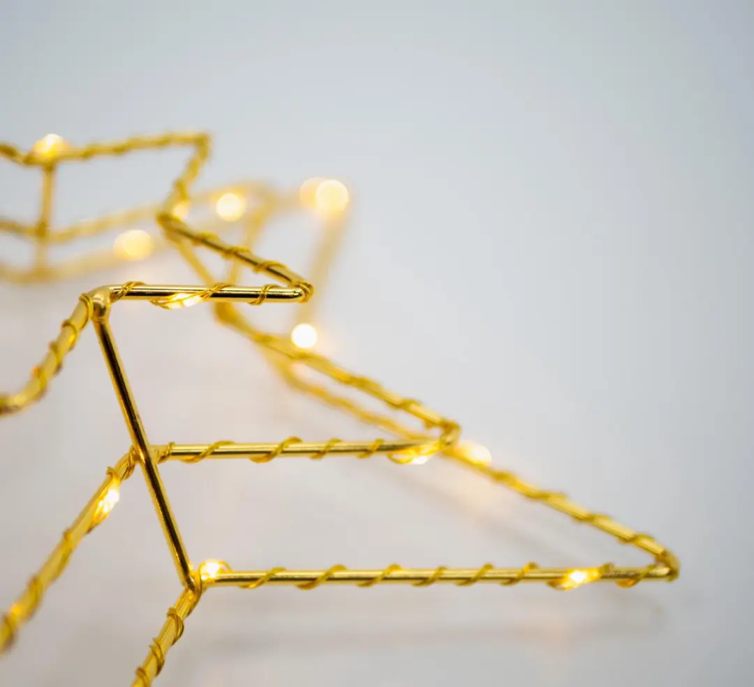 Star Trading Bronzen Kerstster Piek 27,5cm - 30 LED - afbeelding 3 van 6