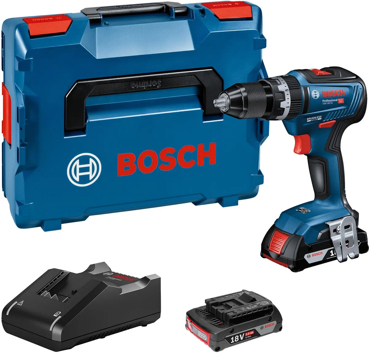 Bosch Professional GSB 18V-55 Accuschroefboormachine