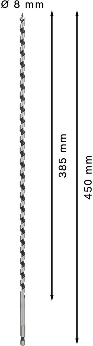 Bosch Professional Slangenboor 8x450mm Hout - MPN 2608597640