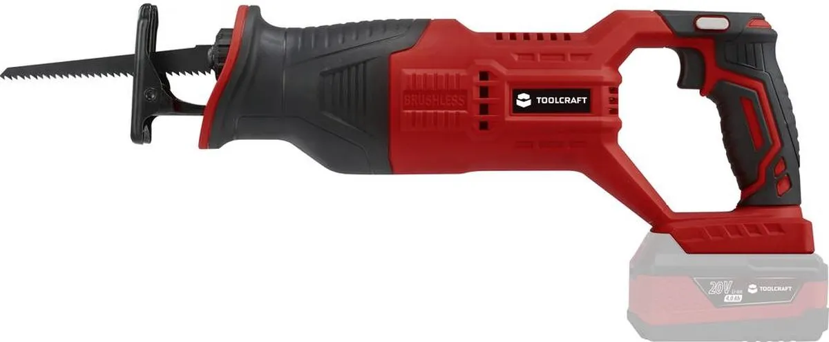 TOOLCRAFT TO-7453617 Reciprozaag 20V Brushless