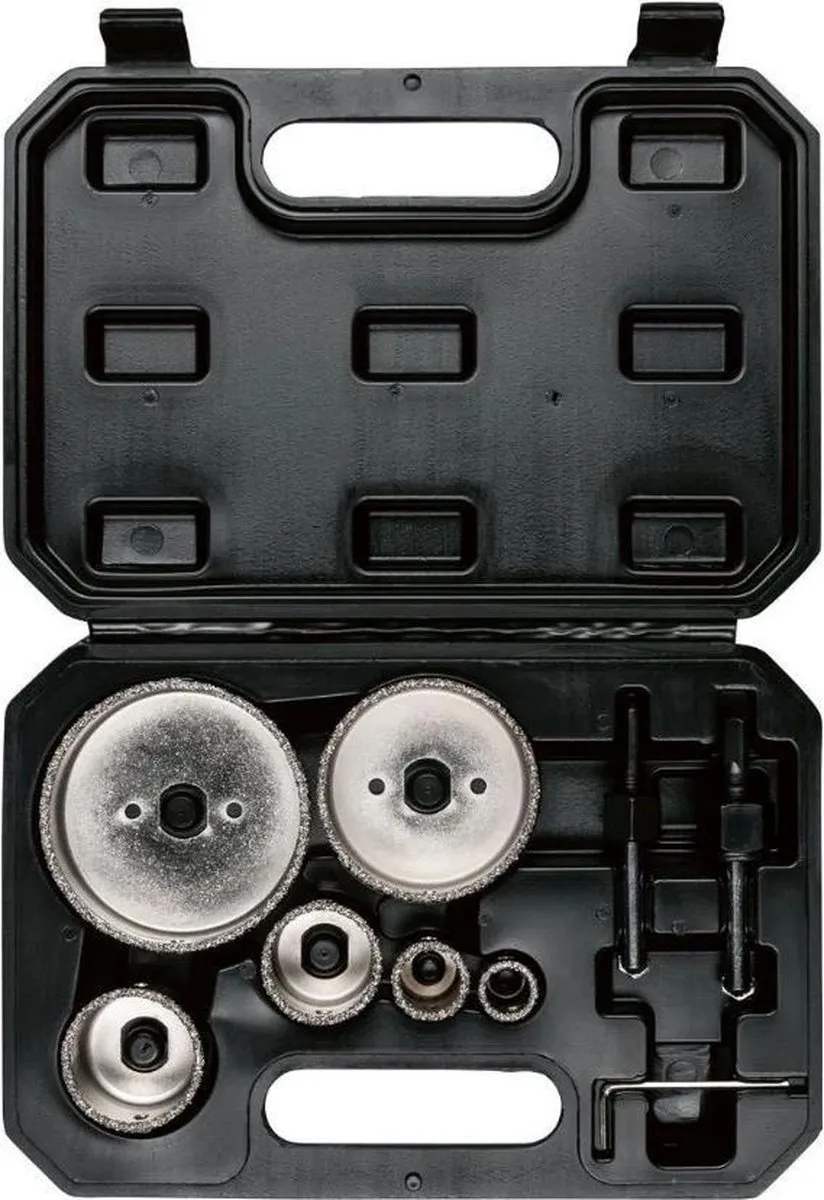 Parkside Gatenzaagset Carbide 9-delig - 20V - Hardmetalen set