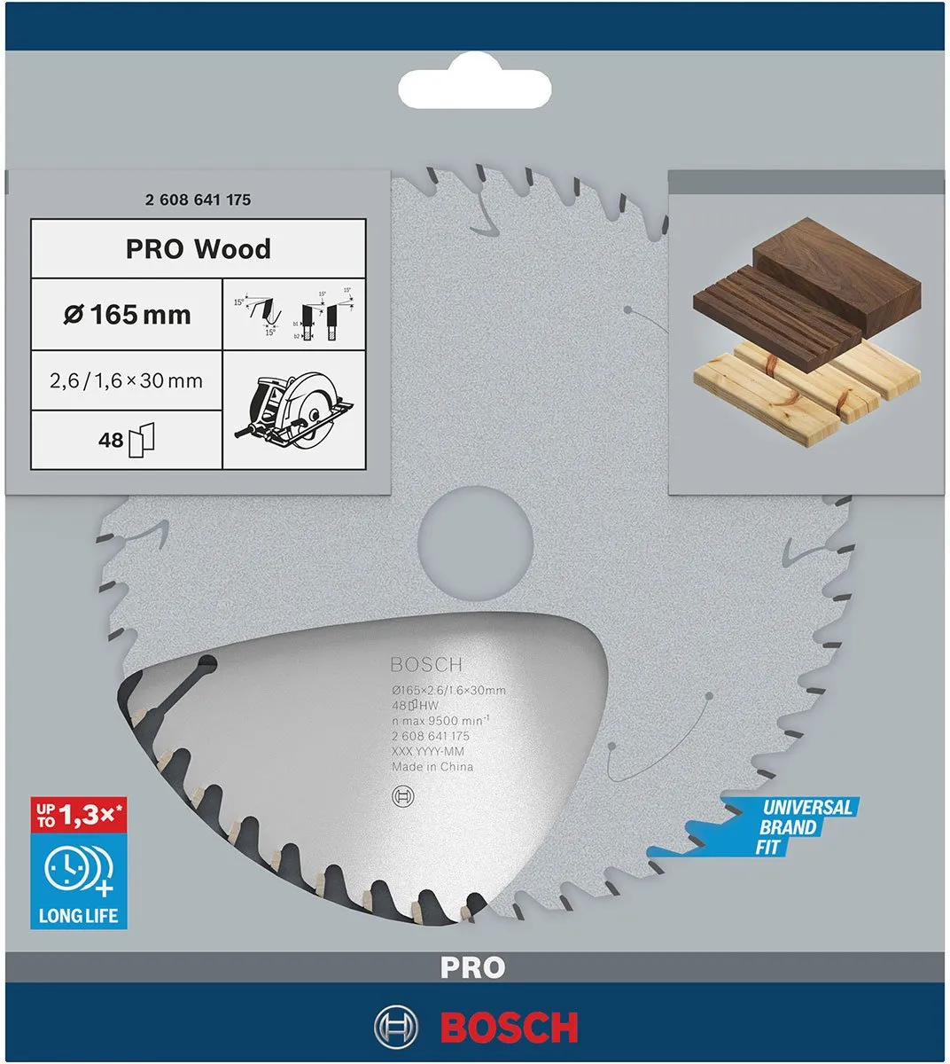 Bosch Professional Cirkelzaagblad Optiline 165mm Hout - 48 Tanden