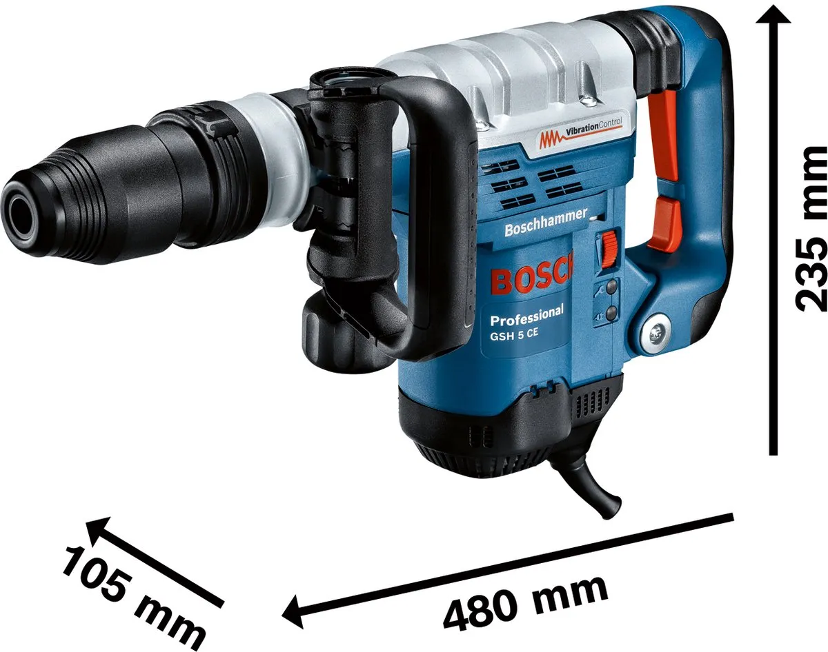Bosch Professional GSH5-CE Breekhamer 1150W - 6kg