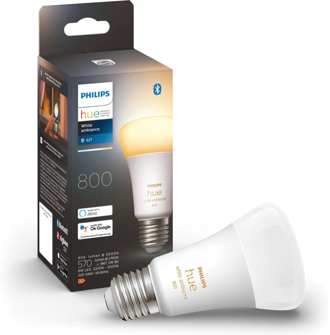 Philips Hue Uitbreidingspakket E27 - 4 Stuks - Mat - Incl. Dimmer Switch - afbeelding 6 van 6