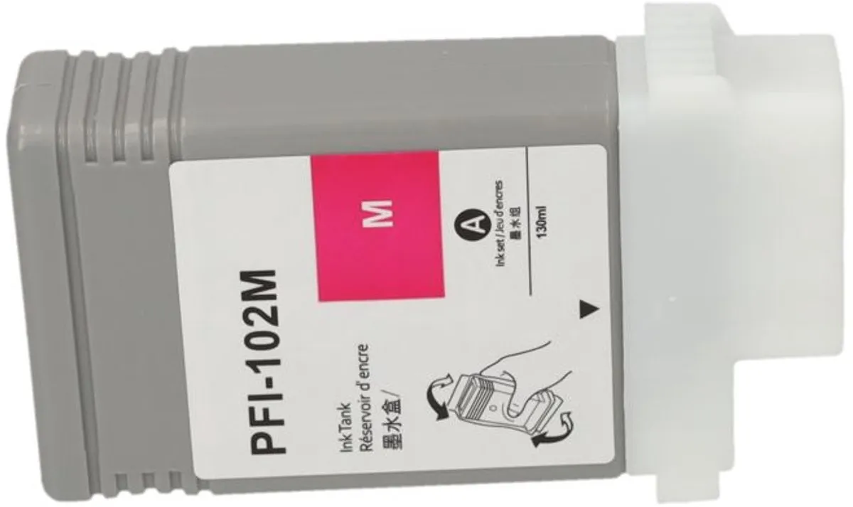 PrintAbout PFI-102M Inktcartridge - Magenta - 130ml - Canon