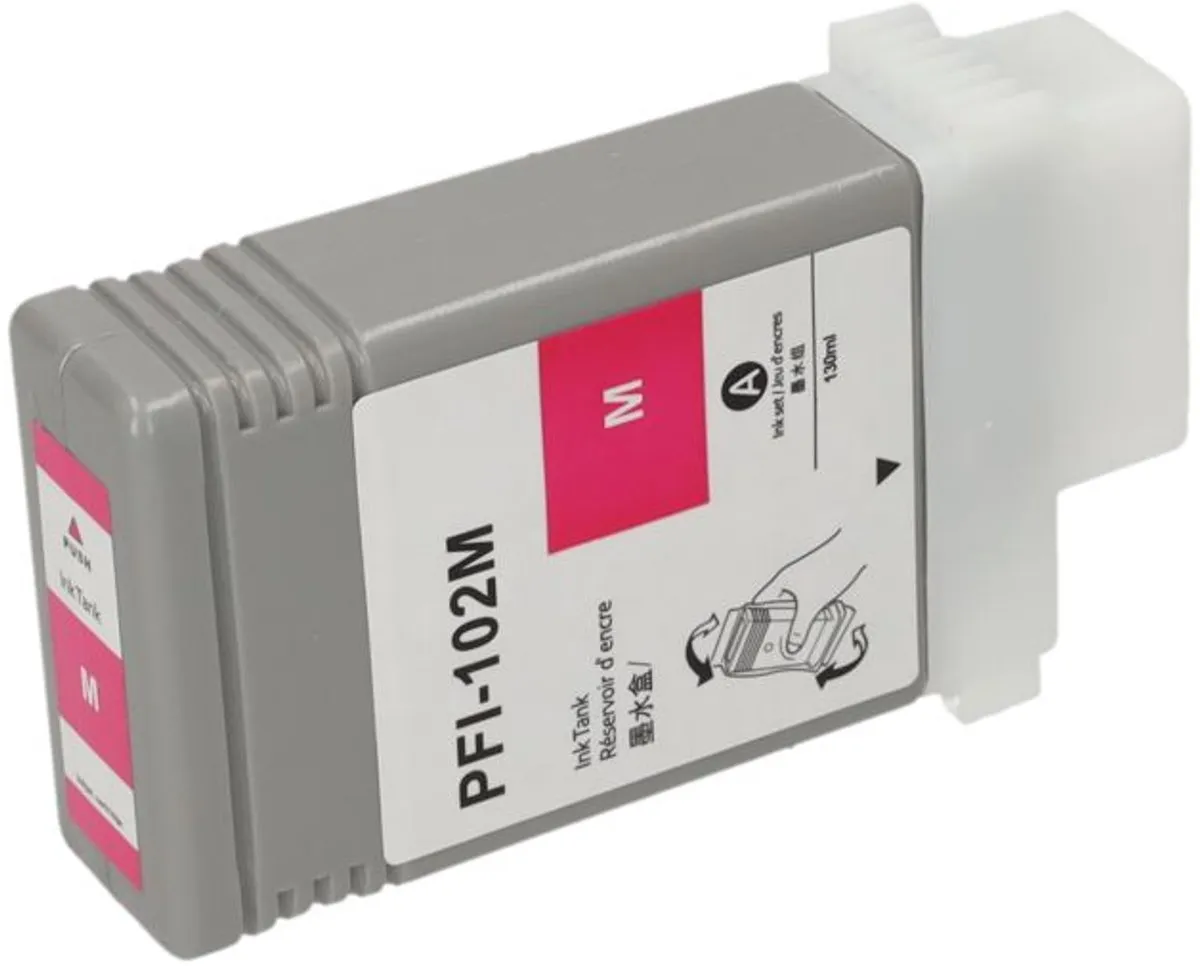 PrintAbout PFI-102M Inktcartridge - Magenta - 130ml - Canon