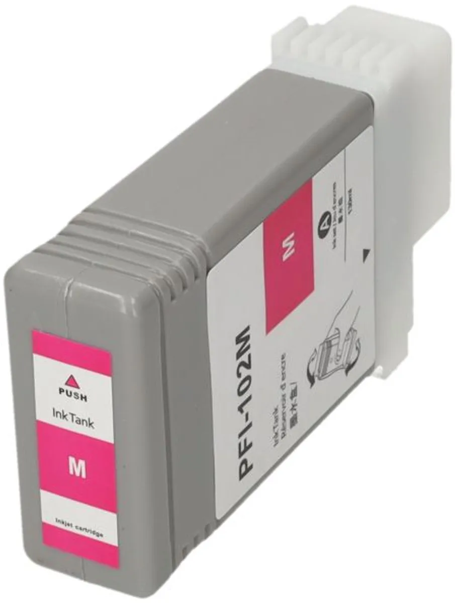 PrintAbout PFI-102M Inktcartridge - Magenta - 130ml - Canon