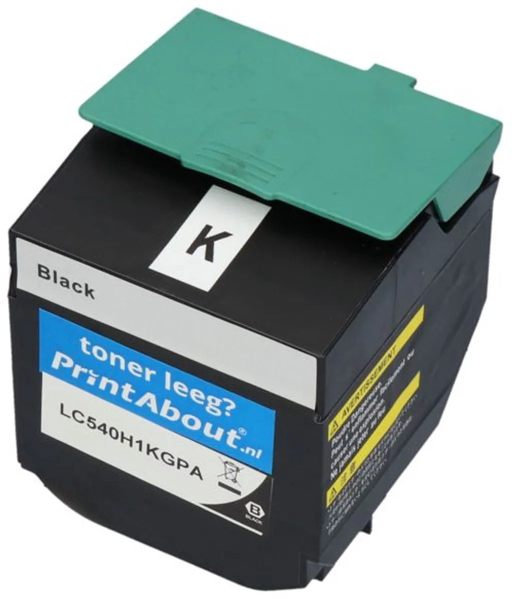 PrintAbout Lexmark C540H1KG Toner Zwart - 2.500 Pagina's