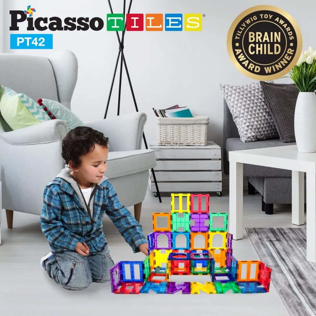 Tactic Picasso Tiles PT42 Magnetische Tegels - 42-delig