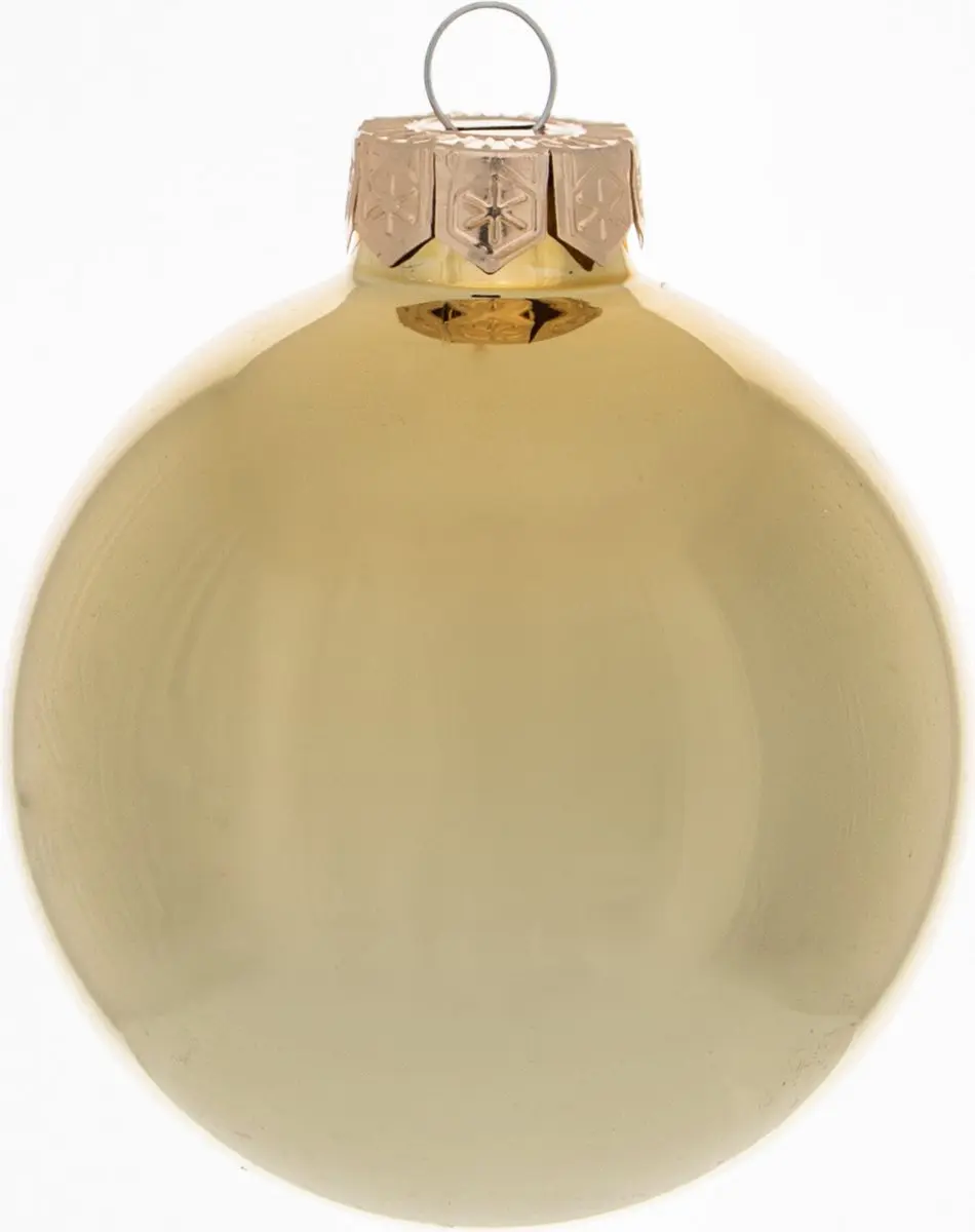 Decoris Kerstballen Goud 8cm - 16 Stuks - afbeelding 3 van 5