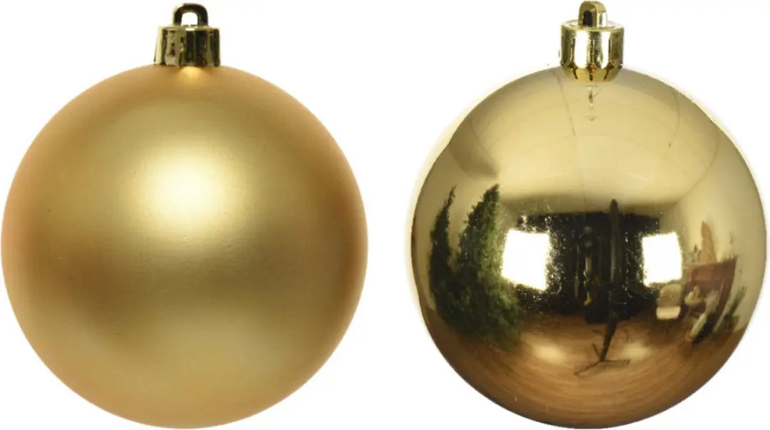 Decoris Kerstballen Goud 8cm - 16 Stuks - afbeelding 2 van 5