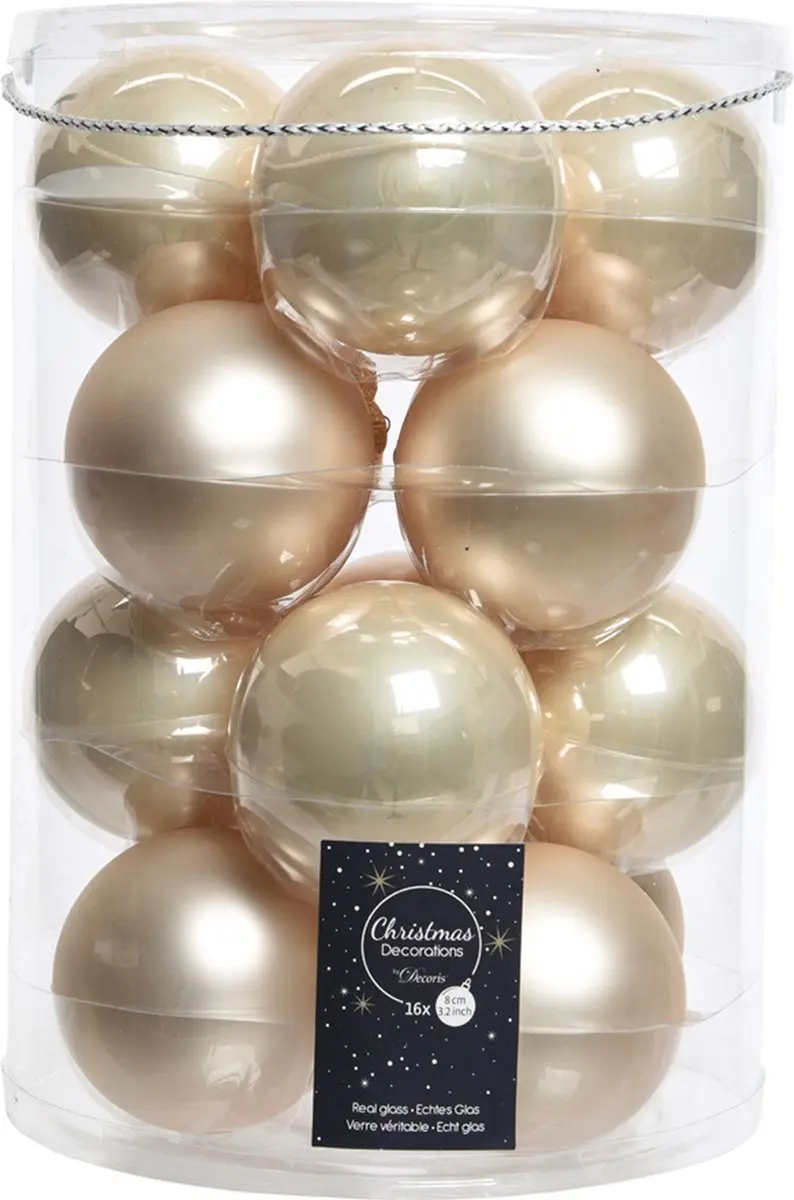 Decoris Kerstballen 16 Stuks