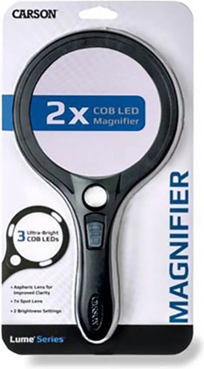 Carson Steelloep AS-95 LED 110mm Acryl - Zwart - afbeelding 6 van 6