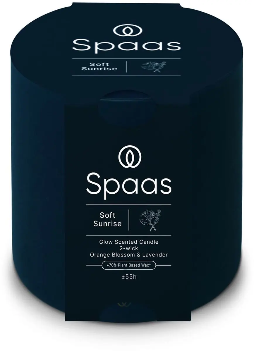 Spaas Glow Geurkaars Lavendel & Oranjebloesem