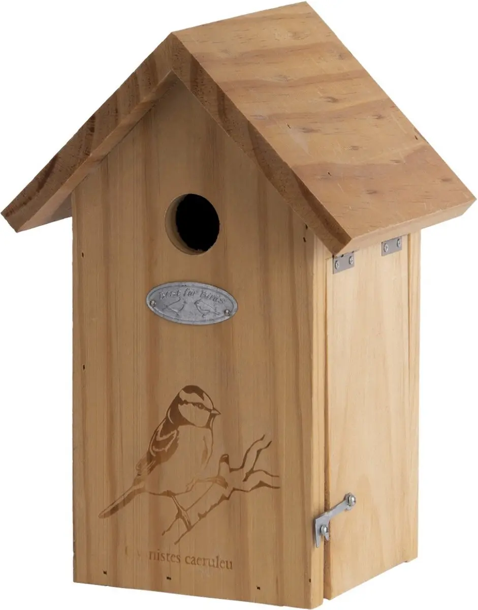 Esschert Design Pimpelmees Vogelhuisje 26cm - Eiken